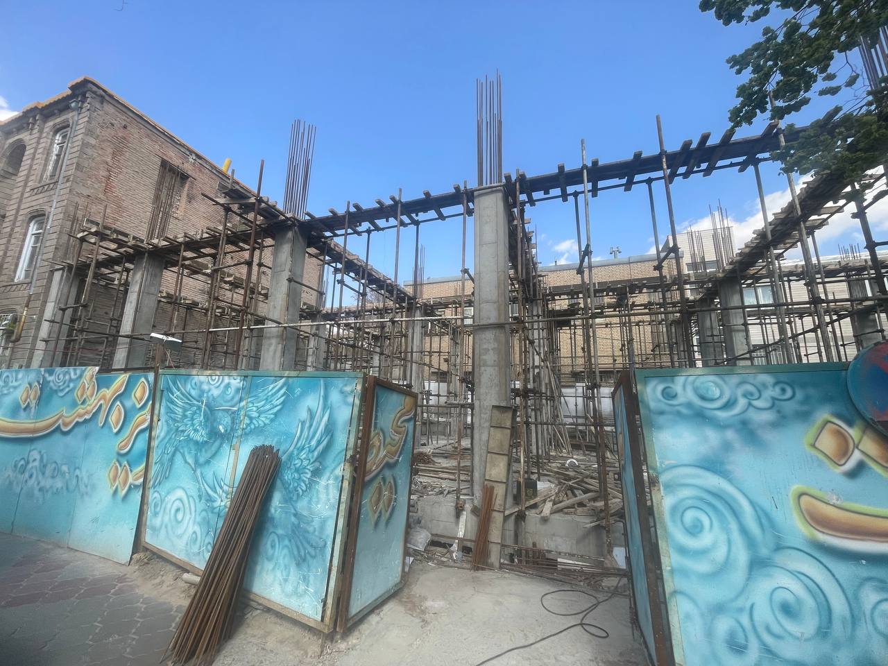 نمای فوقانی سازه و سقف‌ها